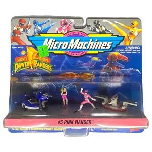 Vtg Mighty Morphin Power Rangers Pink Ranger Micro Machines Collection #5 1994